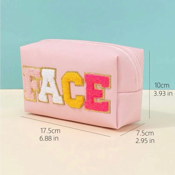 🌼4 for $20🌼 NWT, Travel Makeup bag, Embroidered “Face” toiletry bag - Picture 5 of 5